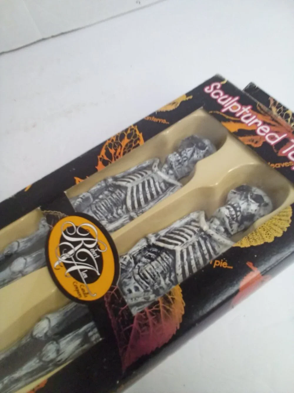 Halloween Sculptured Tapers Candles Skeleton Witch 10
